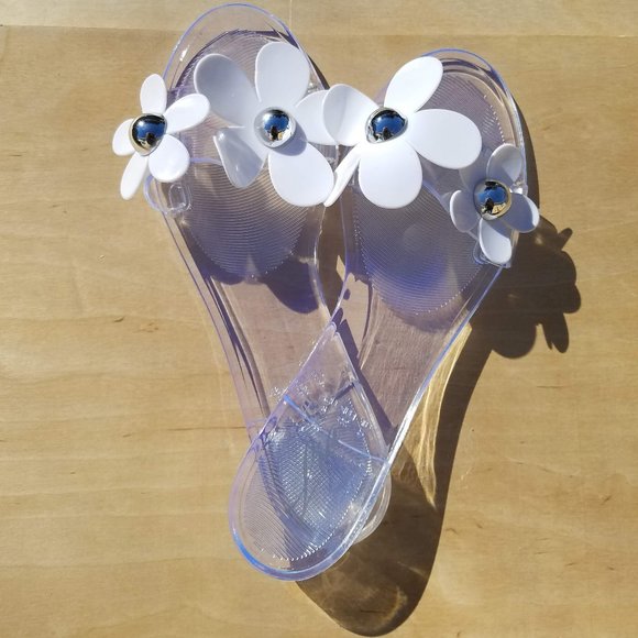 Clear Retro flipflop Jellies - Picture 2 of 11